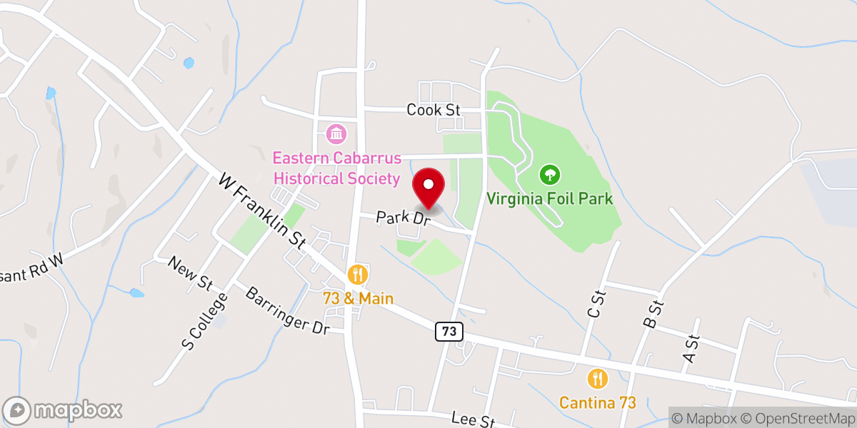 Map showing location of Mt Pleasant Food Ministry