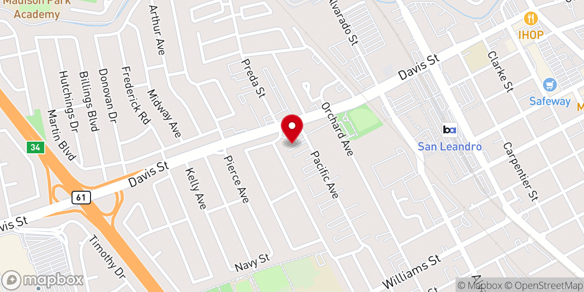 Map showing location of Resurrection Baptist Church
