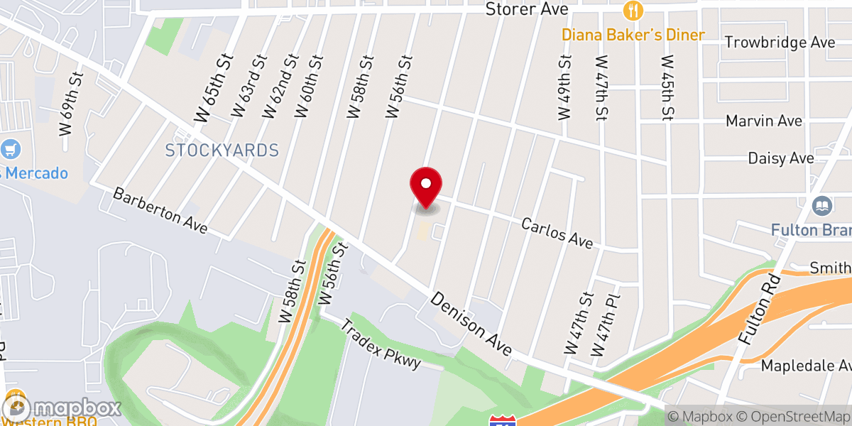 Map showing location of St Boniface Catholic Church