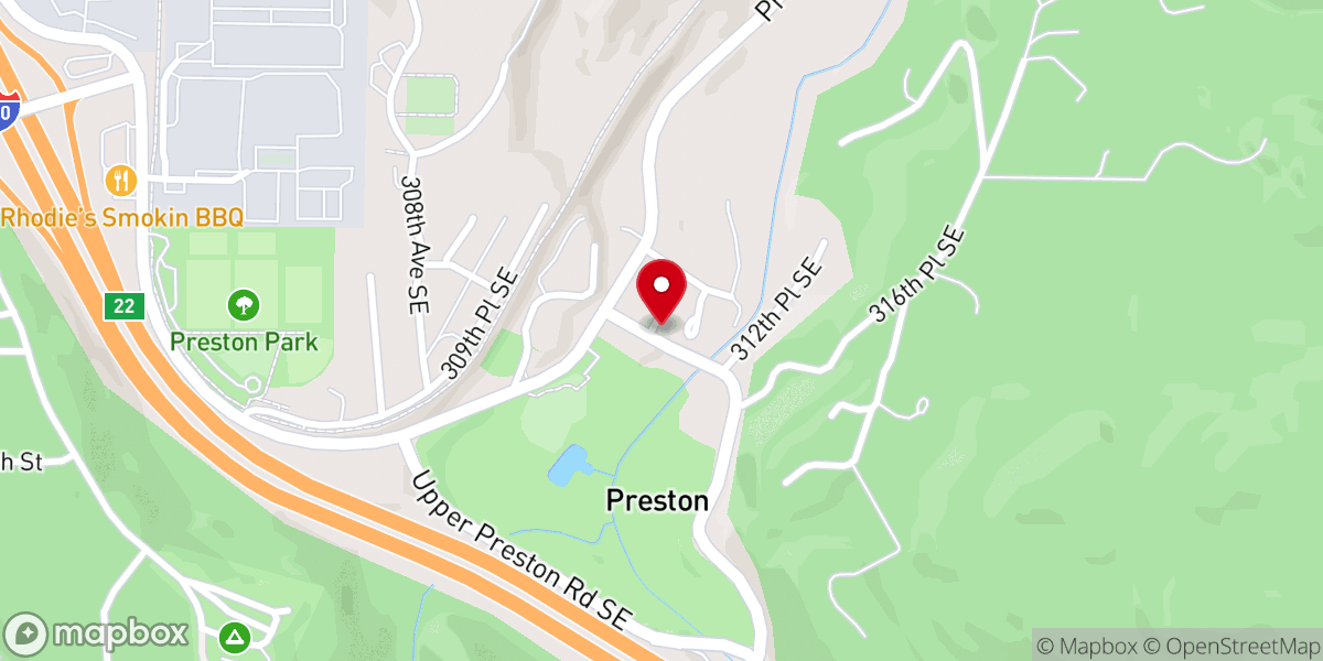 Map showing location of Foundation Baptist Church