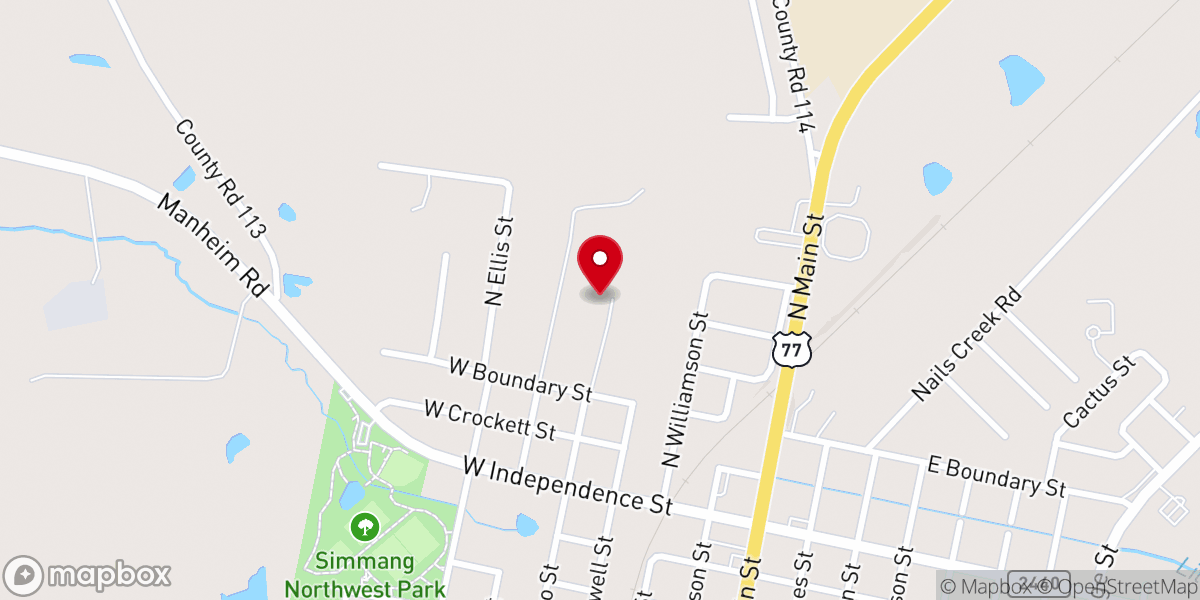 Map showing location of Bateman Center