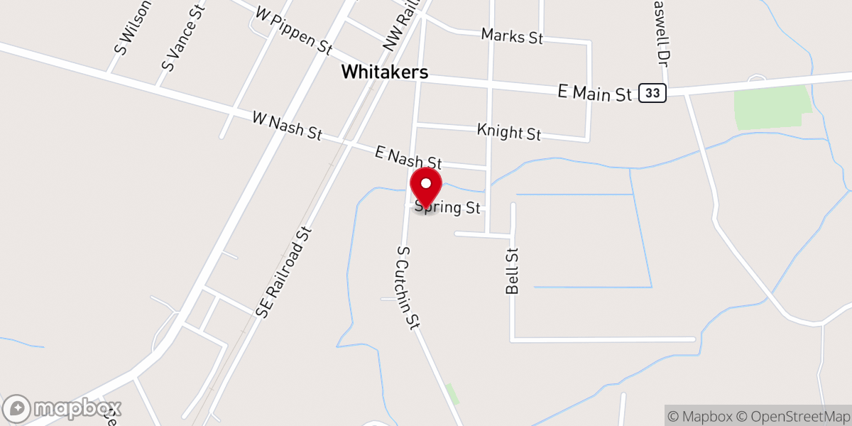 Map showing location of Christway Holiness Church