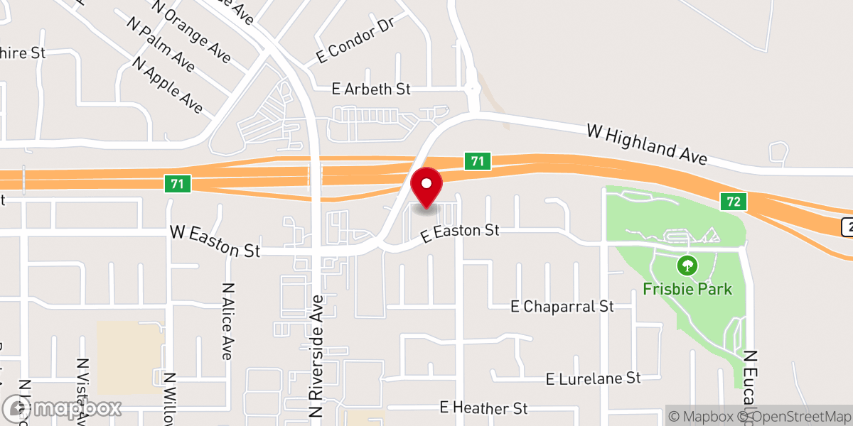 Map showing location of OUR LADY QUEEN OF PEACE, SAN BERNARDINO, CALIFORNIA