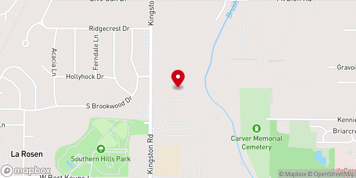 Map showing location of King's Temple United Pentecostal Church