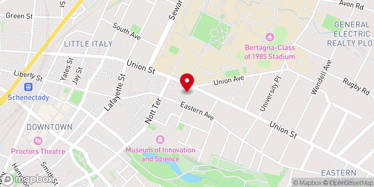Map showing location of Saint John the Evangelist Catholic Church