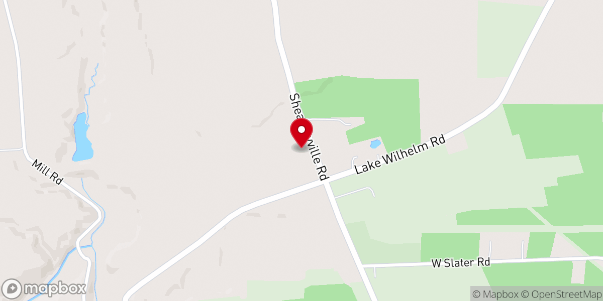 Map showing location of Allegheny Mission Church