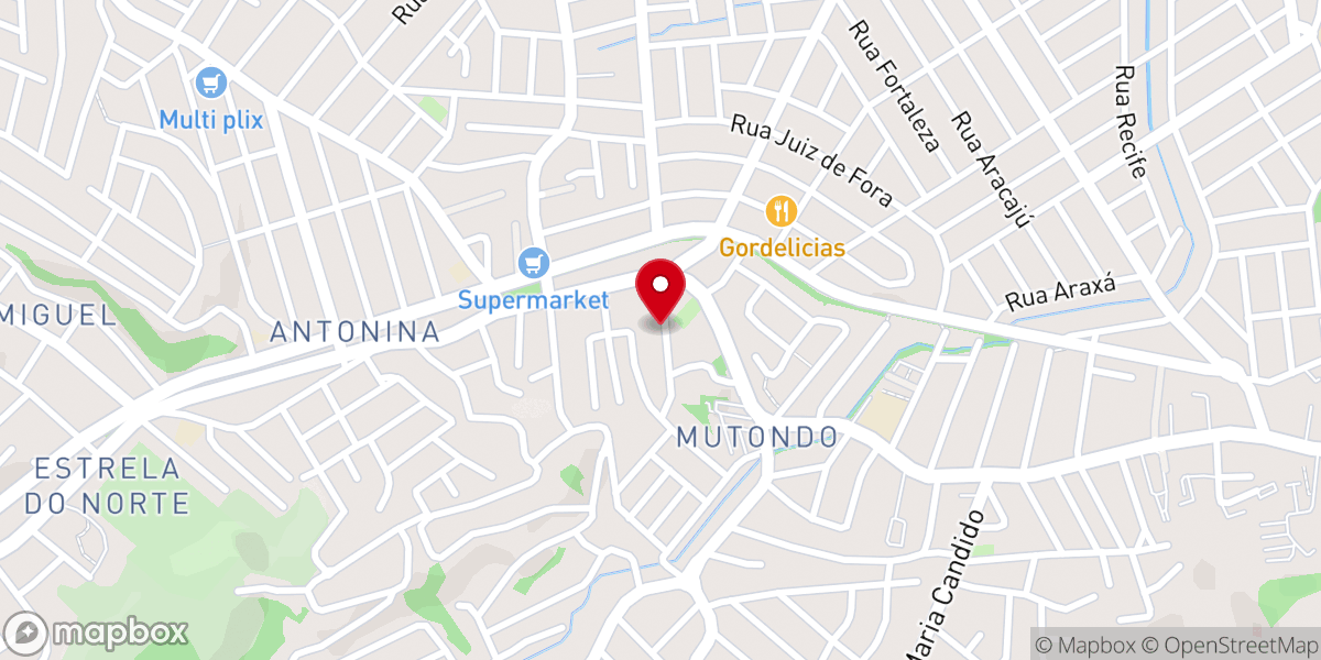 Map showing location of Igreja Evangélica Congregacional de Ponte Seca