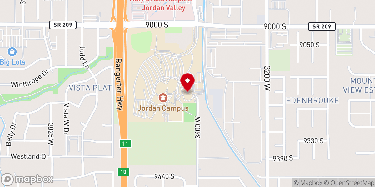 Map showing location of LDS Institute of Religion