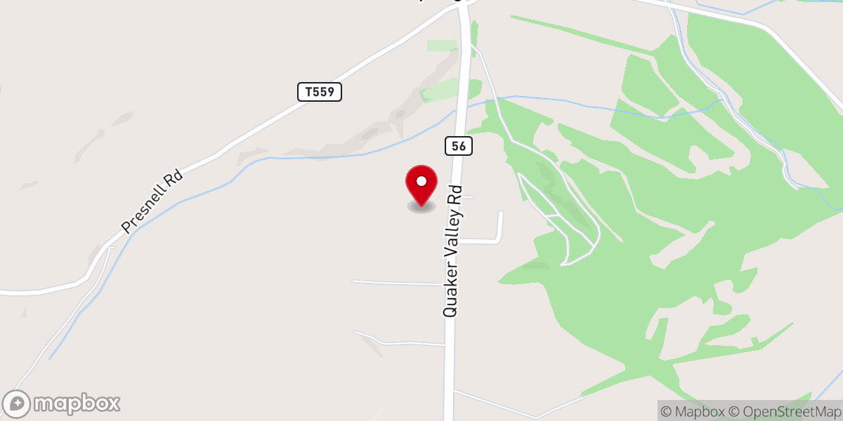 Map showing location of Spring Meadow Family Worship