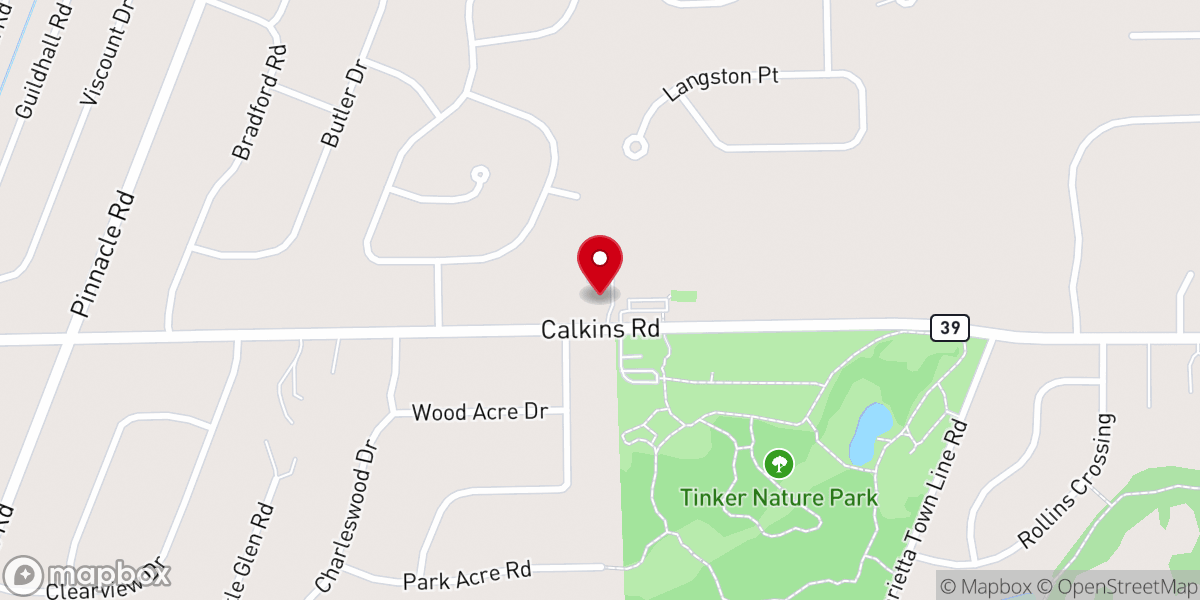 Map showing location of Southside Church of Christ
