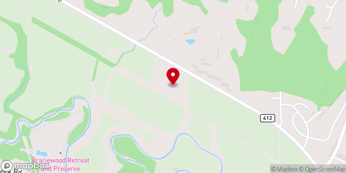 Map showing location of St. Luke's Lutheran Church LCMS
