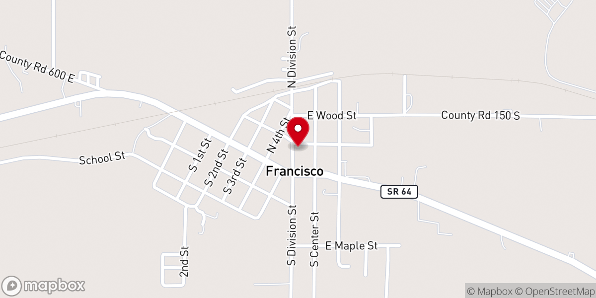 Map showing location of Francisco General Baptist Church Life Center