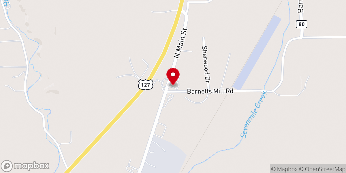 Map showing location of First Church of God Northside