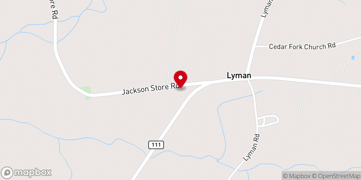 Map showing location of Bethel Church