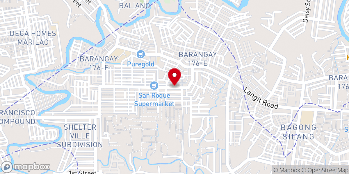 Map showing location of Grace to you Baptist church of North Caloocan