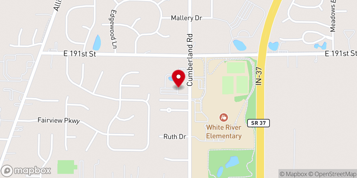 Map showing location of Green Valley Church of Christ