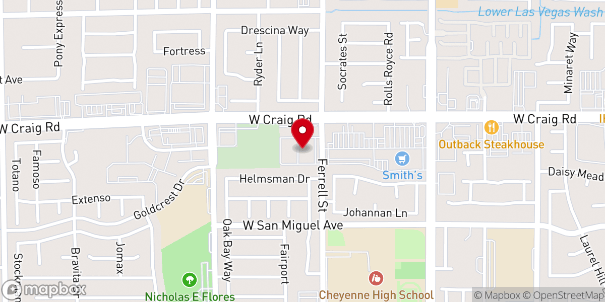 Map showing location of No Greater Love Worship Center