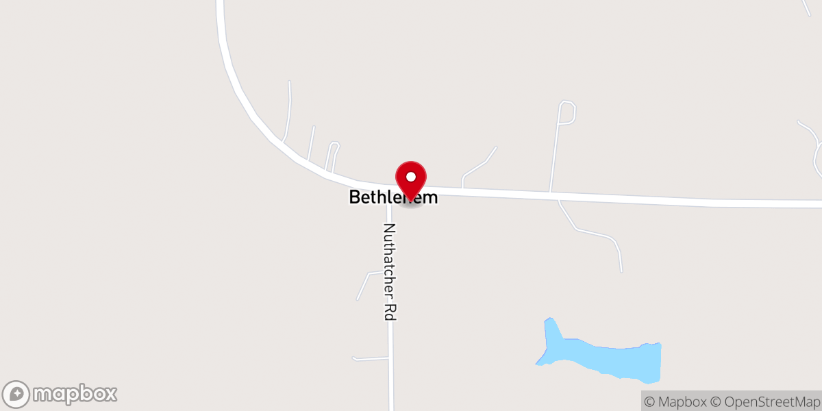 Map showing location of Open Range Cowboy Church