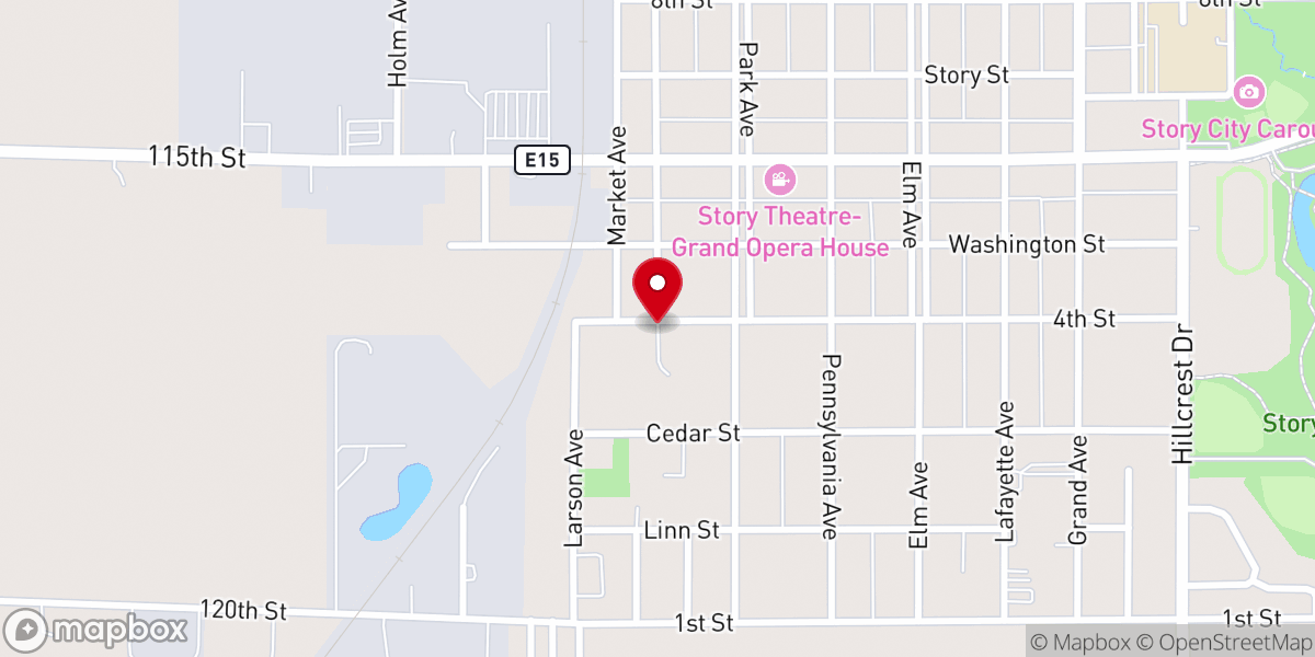 Map showing location of Bible Faith Church
