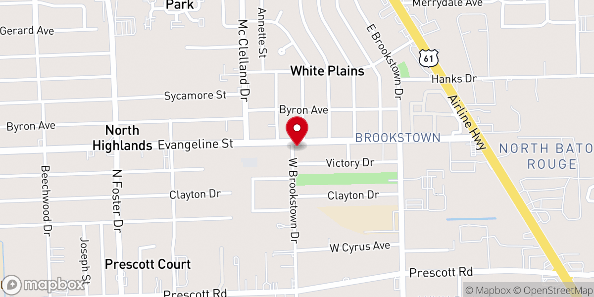 Map showing location of Greater Mt Canaan Baptist Church