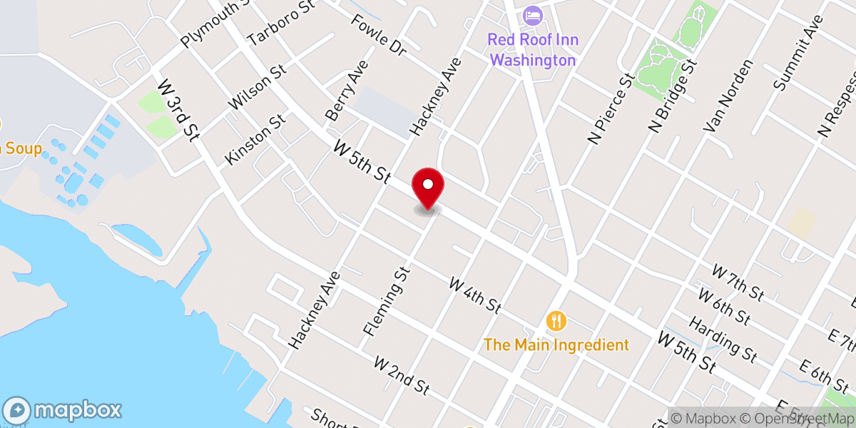 Map showing location of Redemption Tabernacle Church