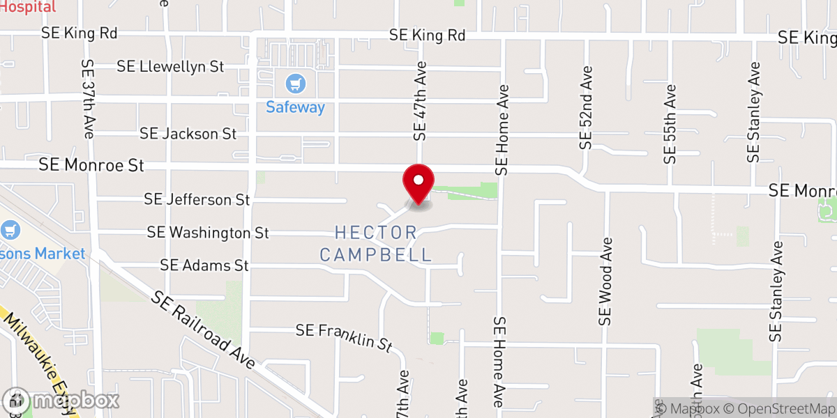 Map showing location of Eagles Wings Ministries