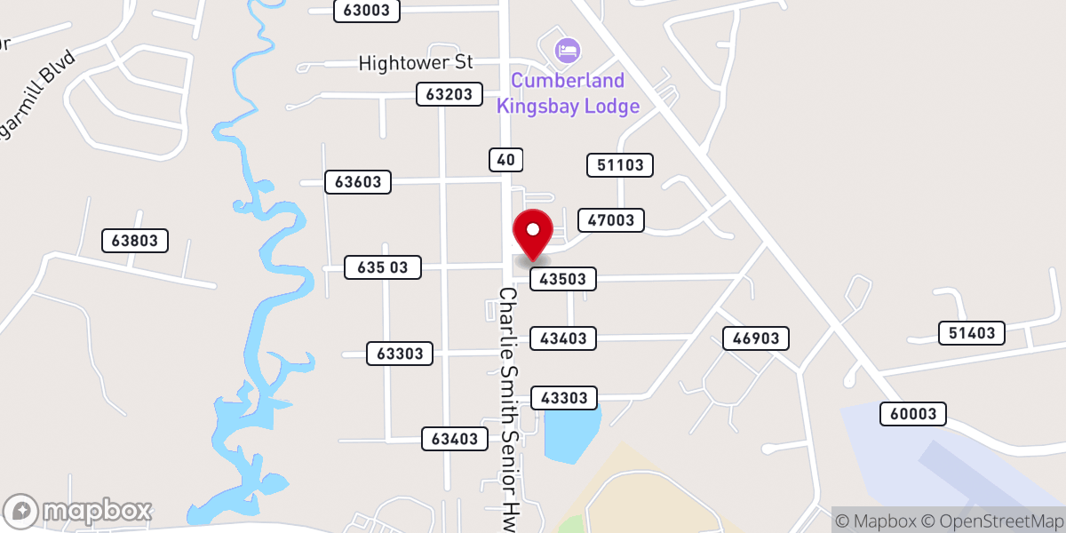 Map showing location of St. Marys Church