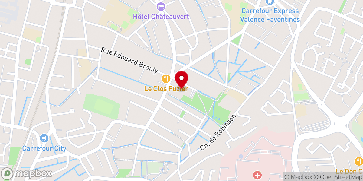 Map showing location of Eglise Sainte Thérèse