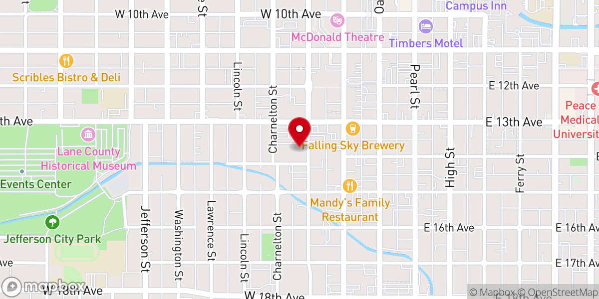 Map showing location of First United Methodist Church