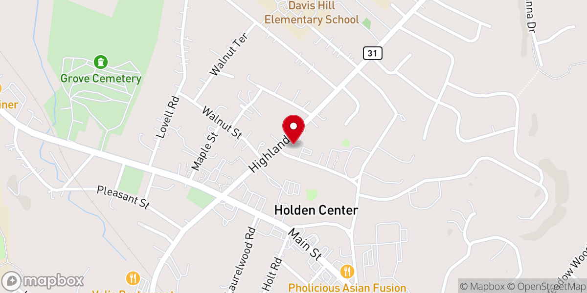Map showing location of St. Francis Episcopal Church
