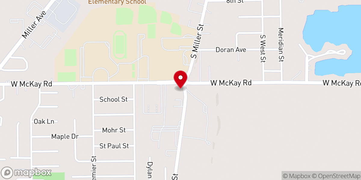 Map showing location of Mount Pisgah Baptist Church Inc