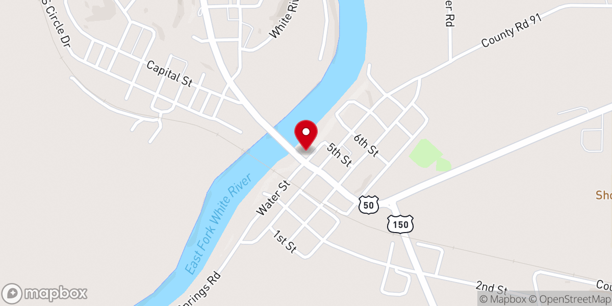 Map showing location of The River Church - Food Pantry