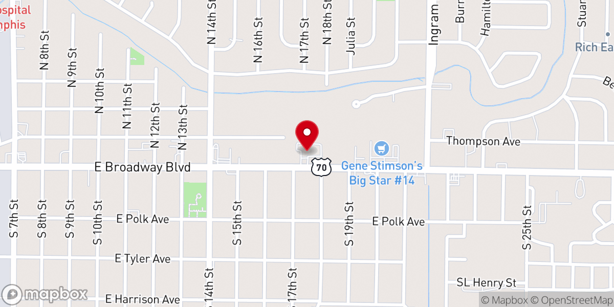 Map showing location of Kingdom Seekers International Ministry of Arts