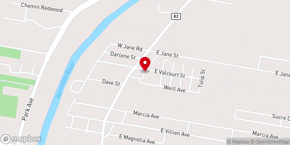 Map showing location of St Mary-Vermilion Caa Headstart