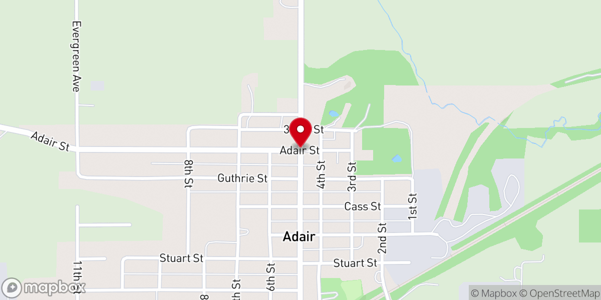Map showing location of St John's Catholic Hall