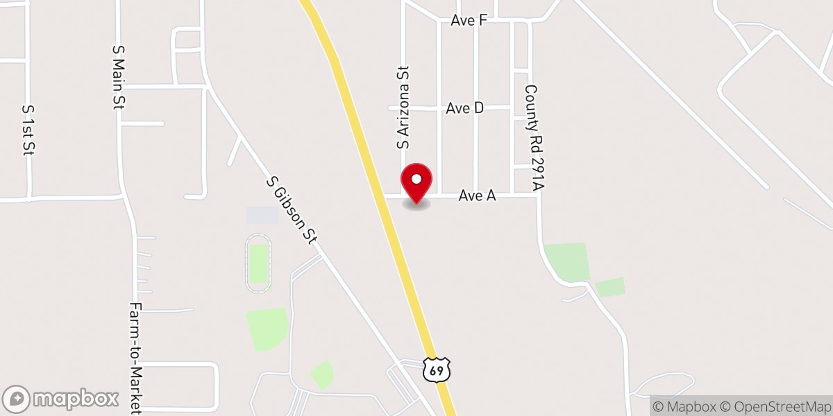 Map showing location of Cornerstone Chapel