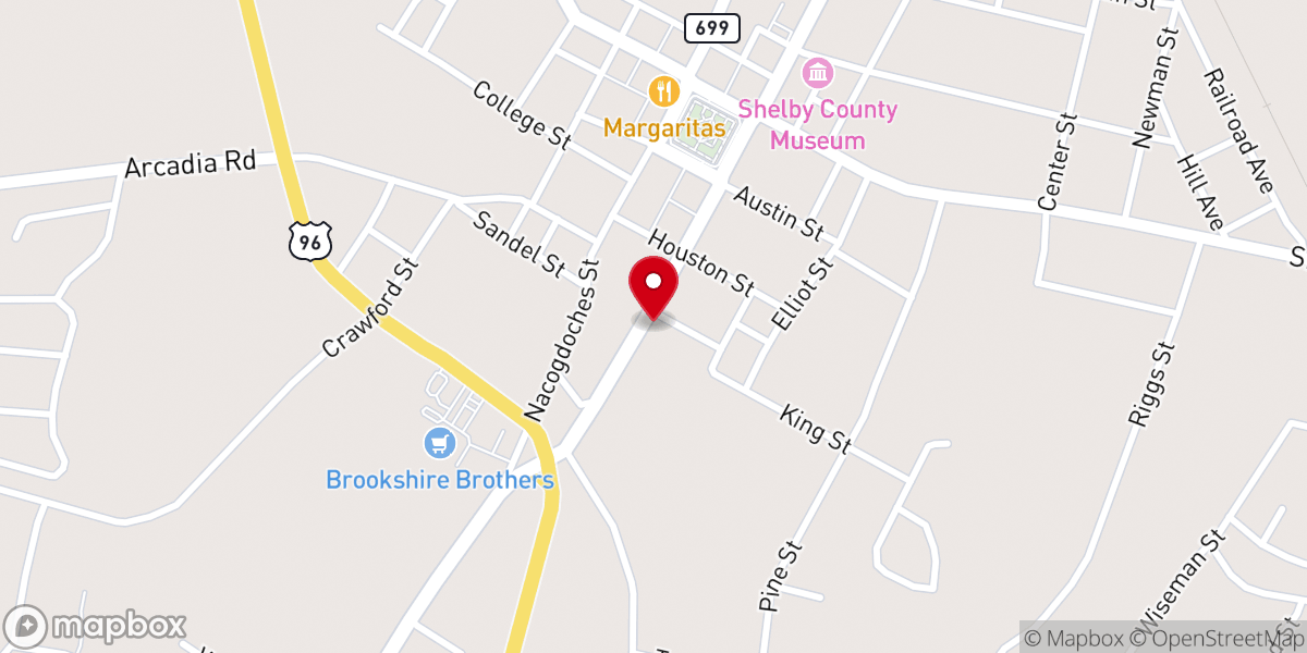 Map showing location of Shelby County Today