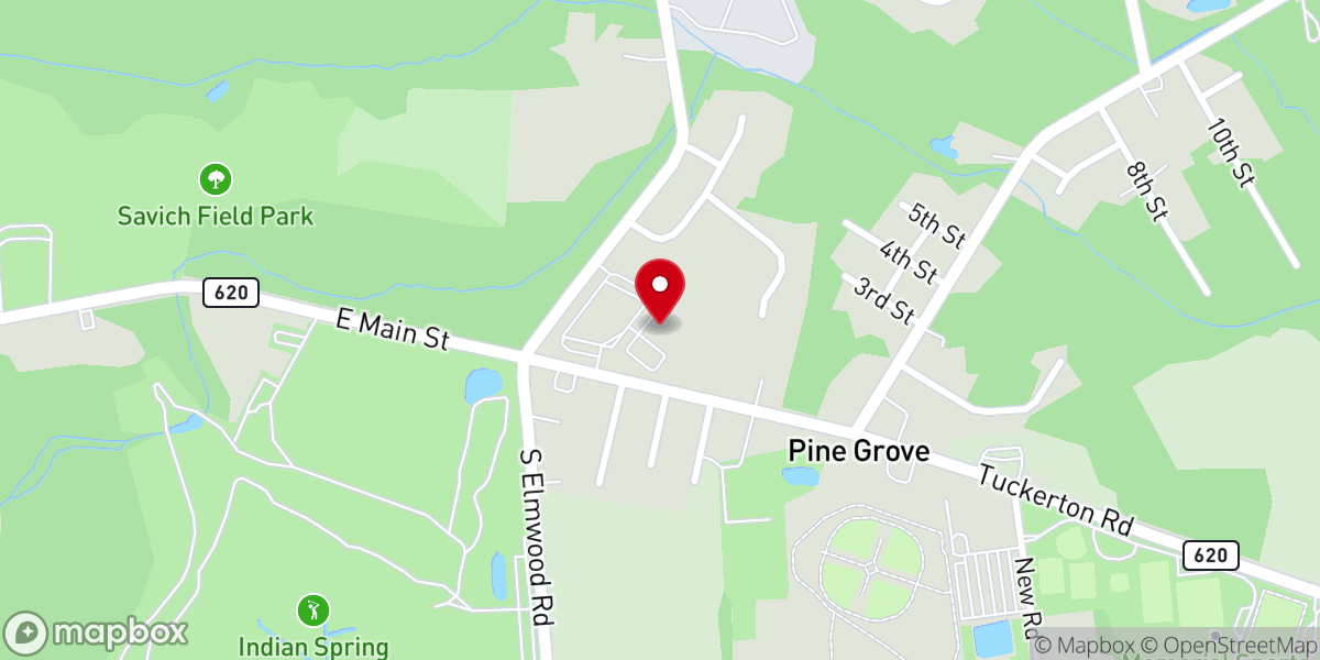 Map showing location of Marlton Field House