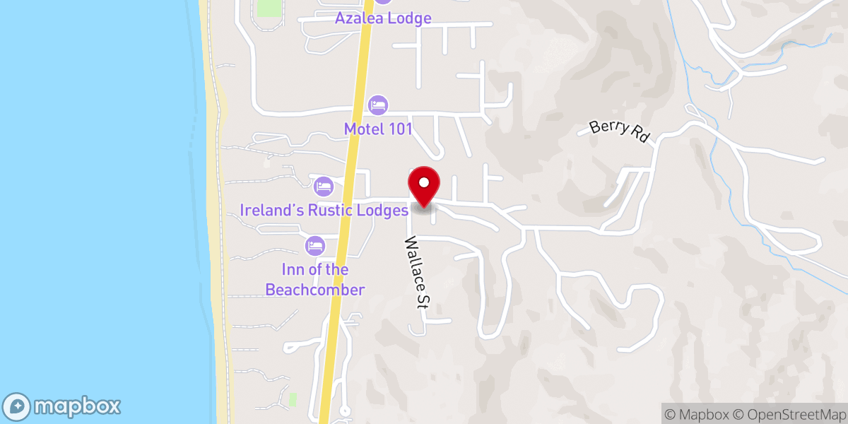 Map showing location of Gold Beach Church of Christ