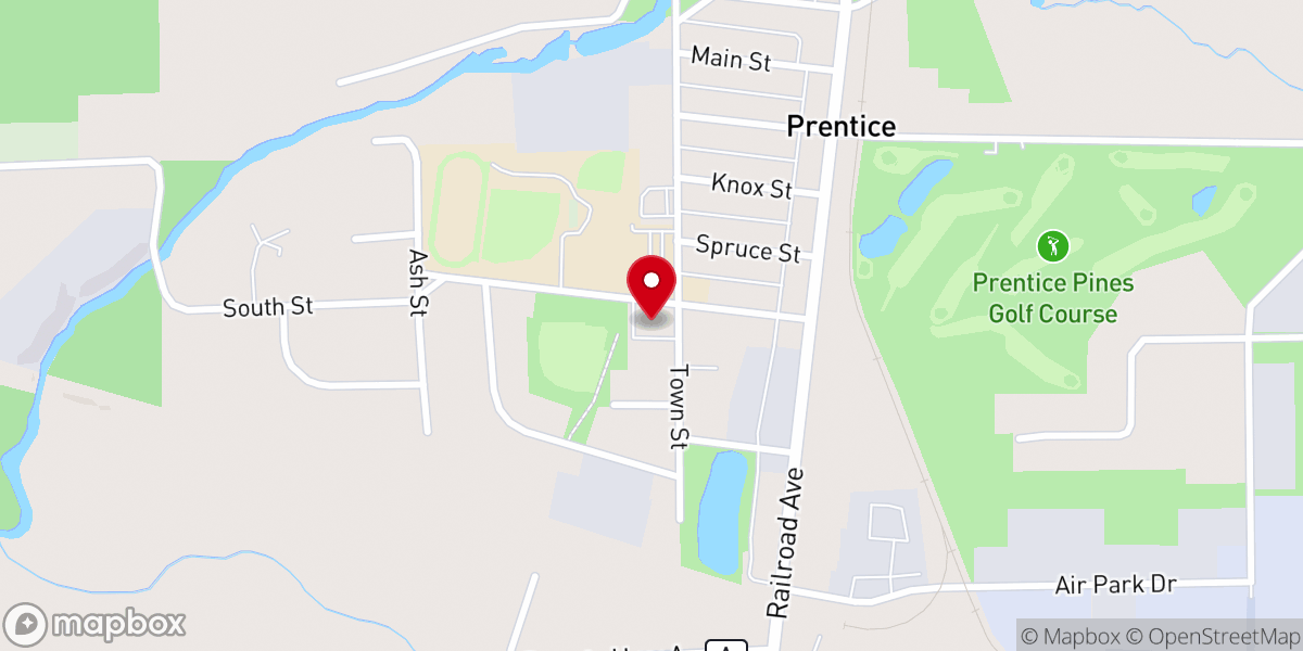 Map showing location of St John's Catholic Church