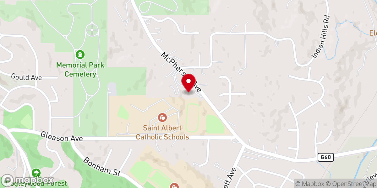 Map showing location of Council Bluffs Church of Christ