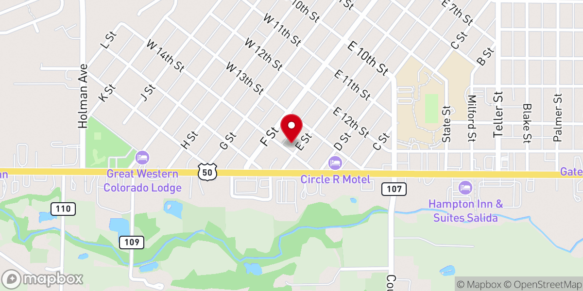 Map showing location of Grainery Ministries