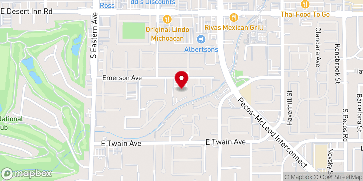 Map showing location of Church of Scientology and Celebrity Centre Las Vegas