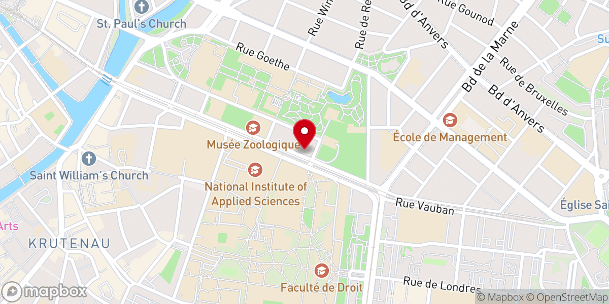 Map showing location of Couvent des Dominicains