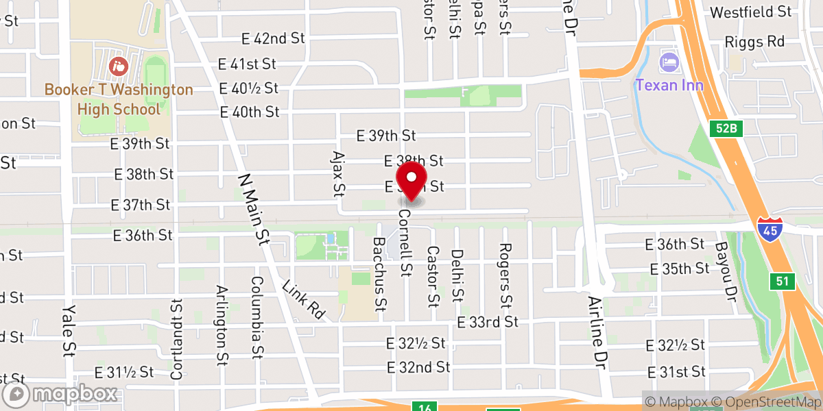 Map showing location of Bella Vista Missionary Baptist