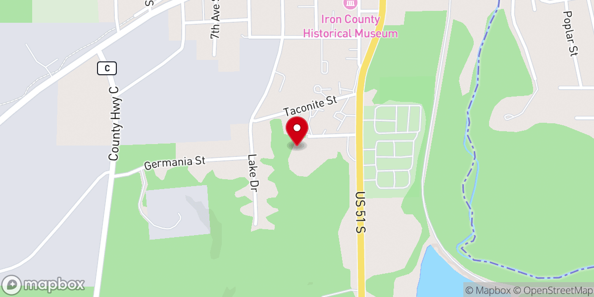 Map showing location of Northwoods Christian Academy