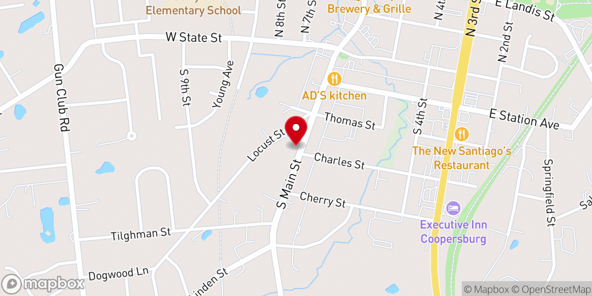 Map showing location of Sovereign Grace Church