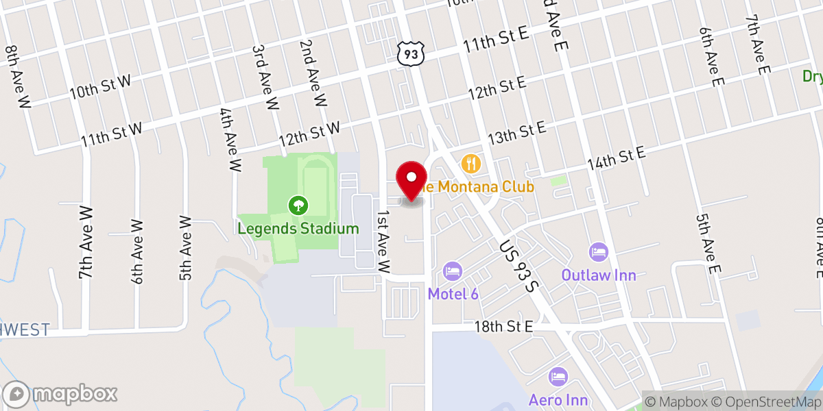 Map showing location of New Life United Pentecostal Church