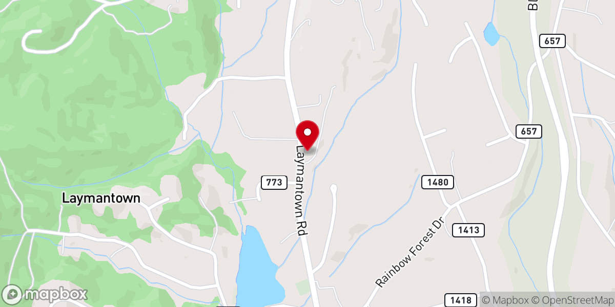 Map showing location of New Haven Church of Christ