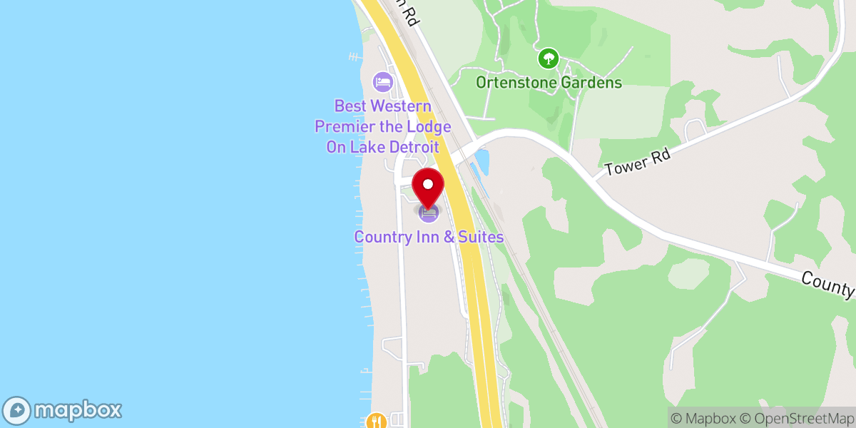 Map showing location of Country Inn & Suites by Radisson, Detroit Lakes, MN